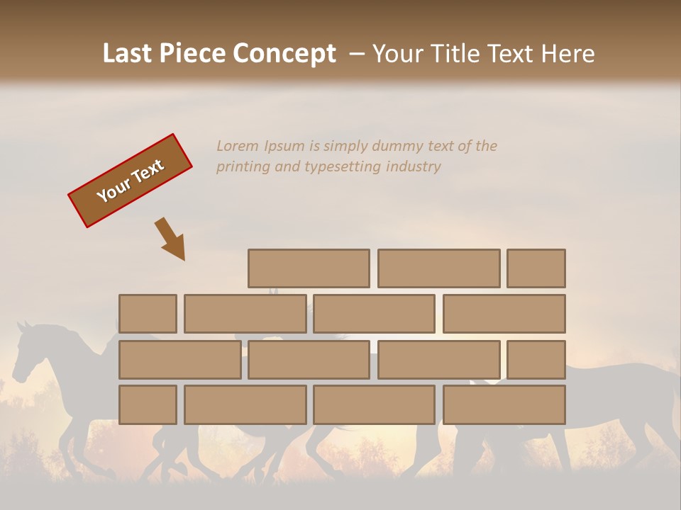 Silver Sand Mane PowerPoint Template