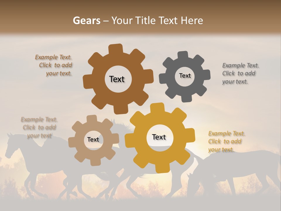 Silver Sand Mane PowerPoint Template