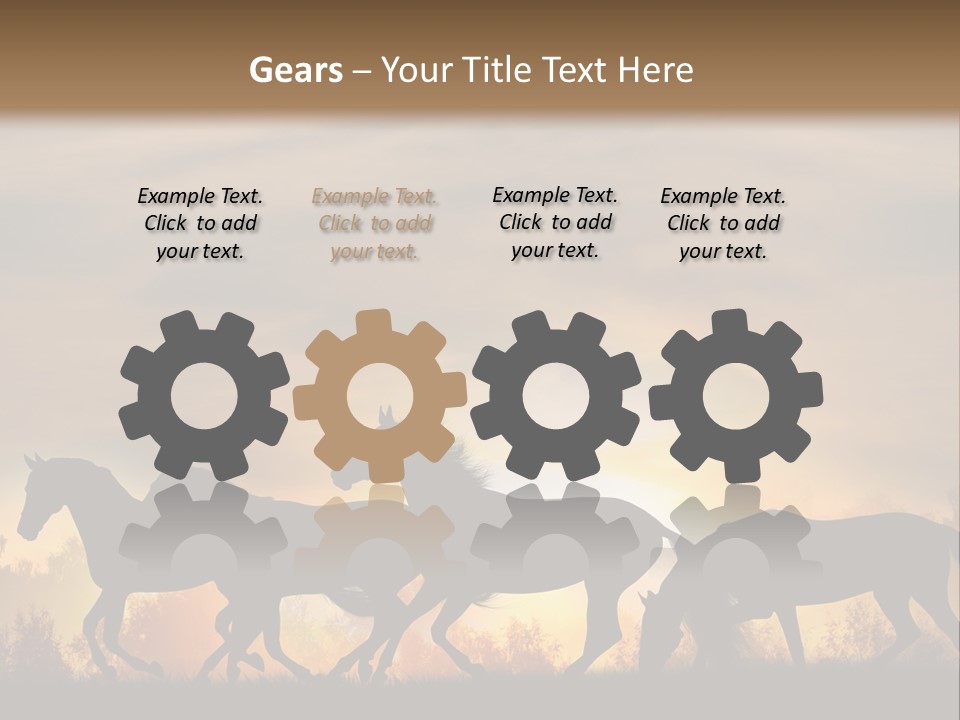 Silver Sand Mane PowerPoint Template