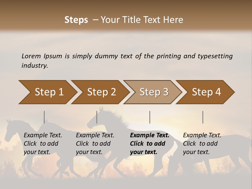 Silver Sand Mane PowerPoint Template