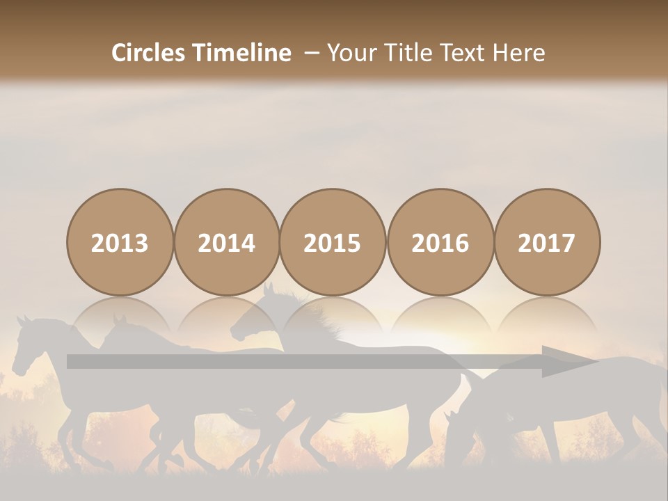 Silver Sand Mane PowerPoint Template