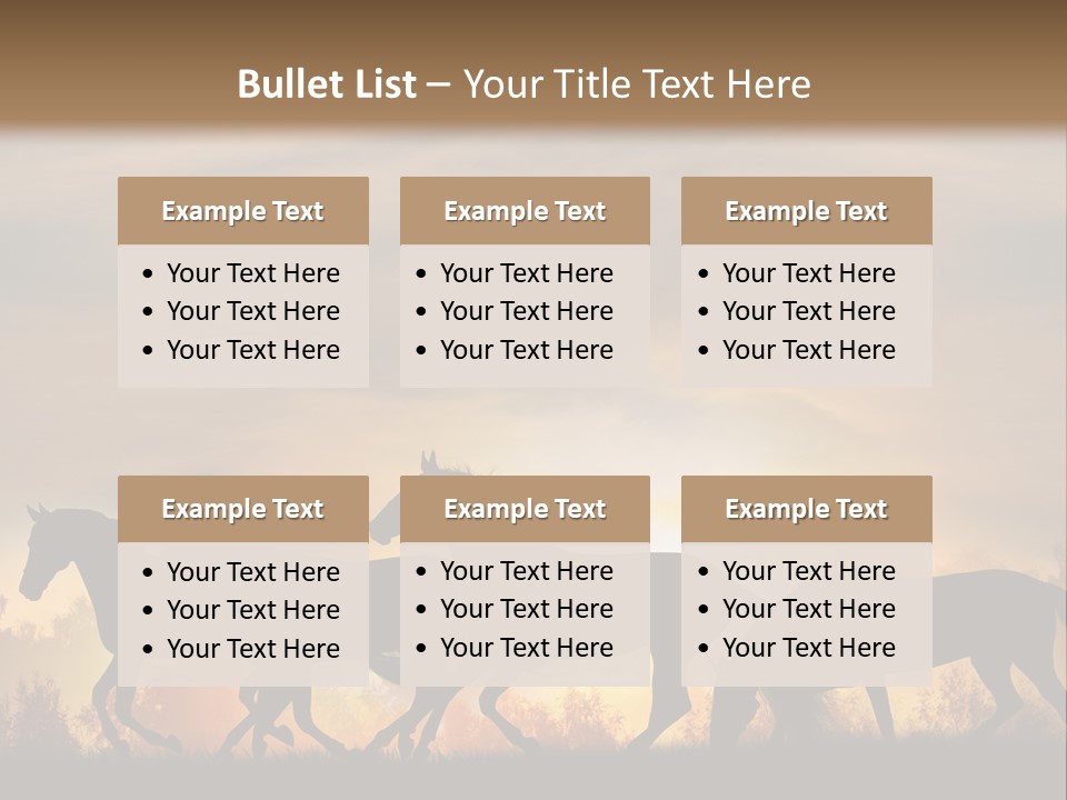 Silver Sand Mane PowerPoint Template