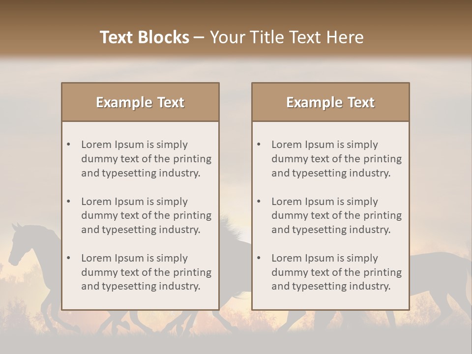 Silver Sand Mane PowerPoint Template