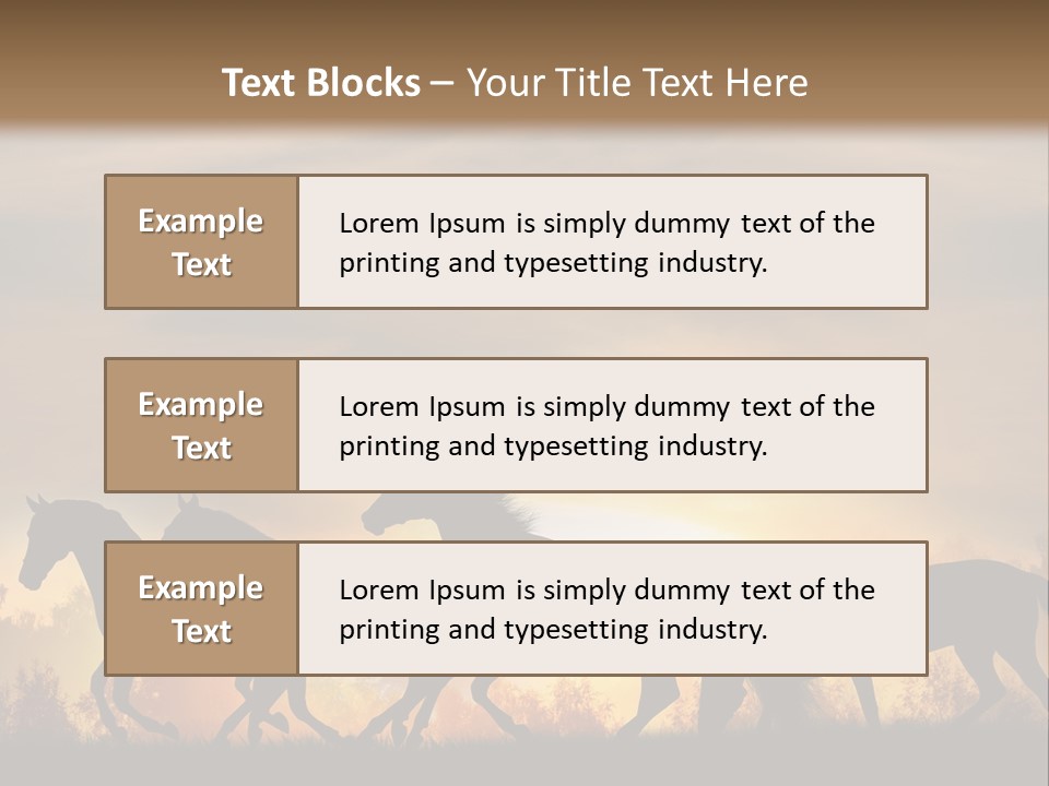 Silver Sand Mane PowerPoint Template