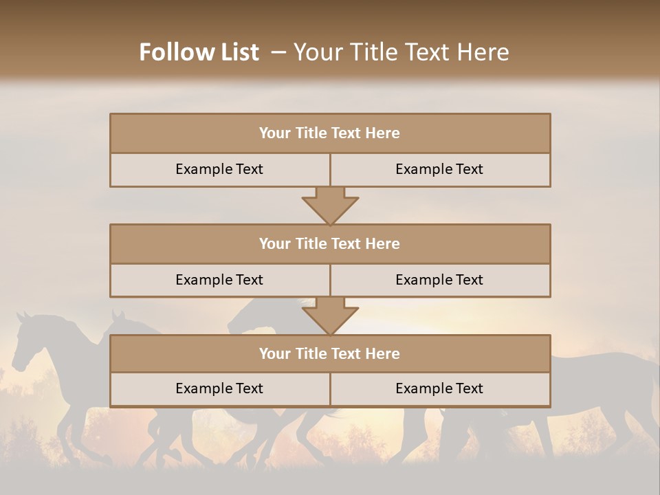 Silver Sand Mane PowerPoint Template