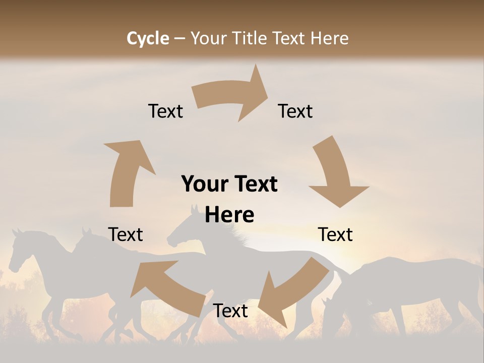 Silver Sand Mane PowerPoint Template