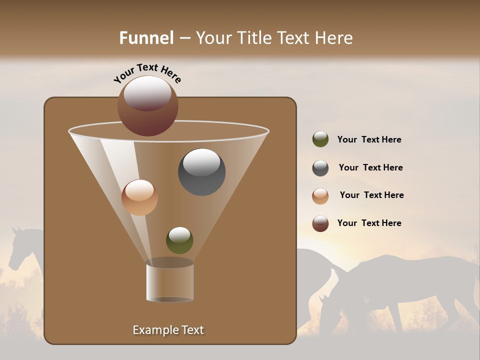 Silver Sand Mane PowerPoint Template