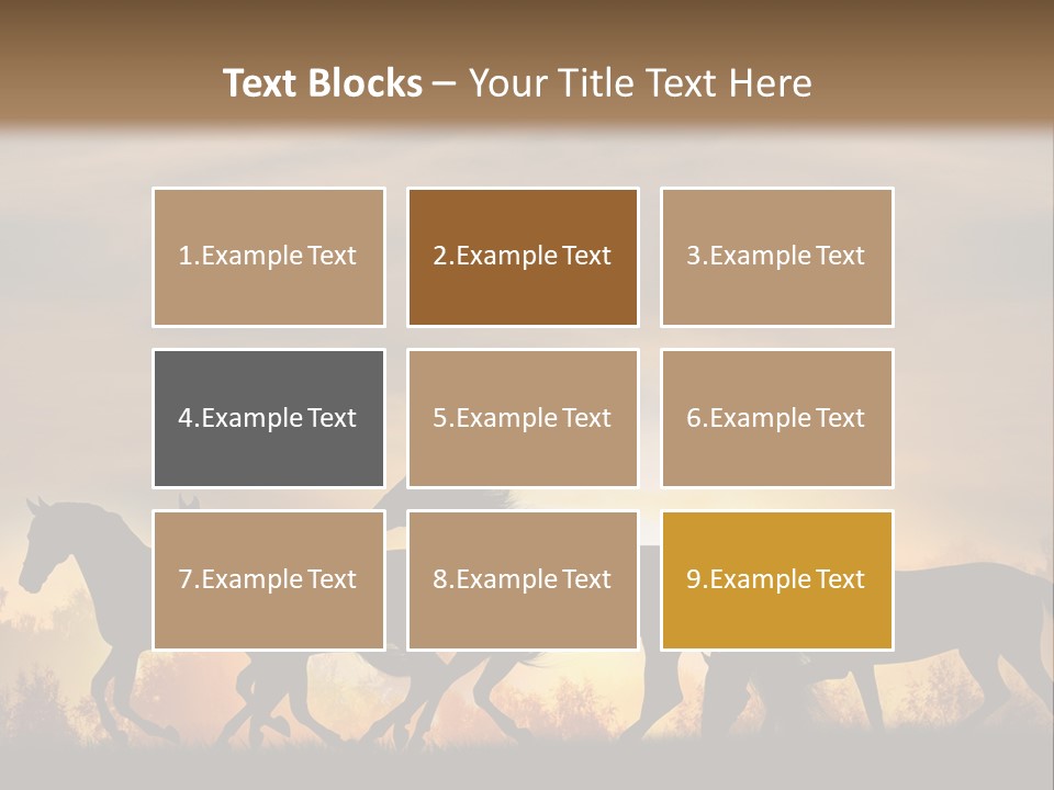 Silver Sand Mane PowerPoint Template