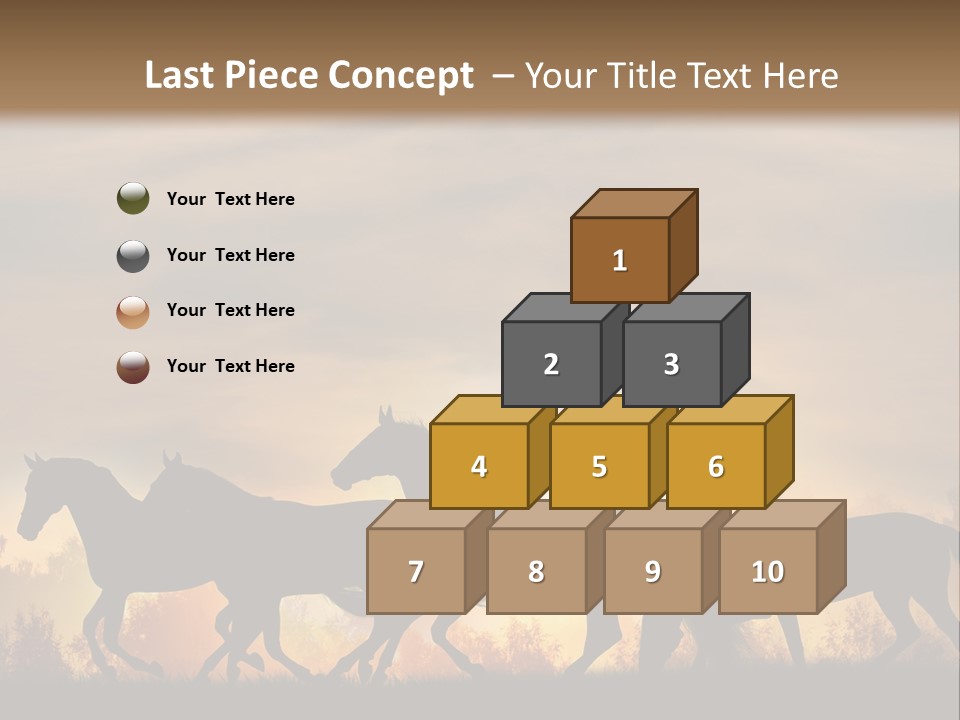 Silver Sand Mane PowerPoint Template