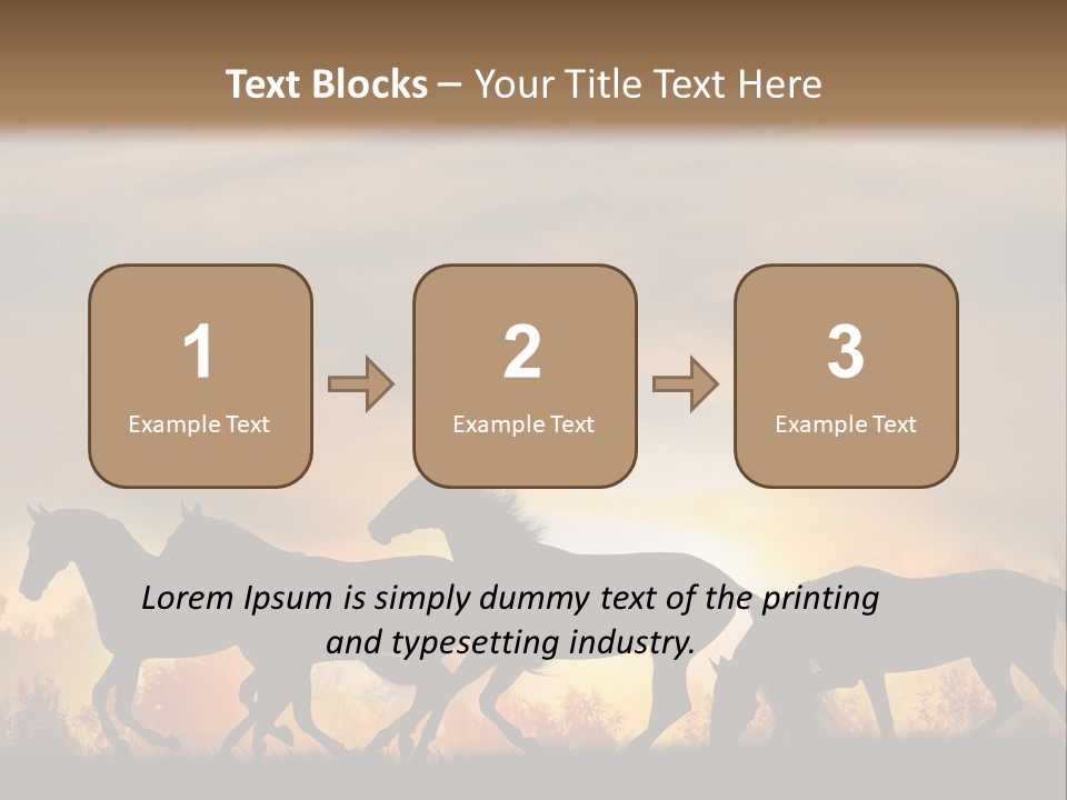 Silver Sand Mane PowerPoint Template