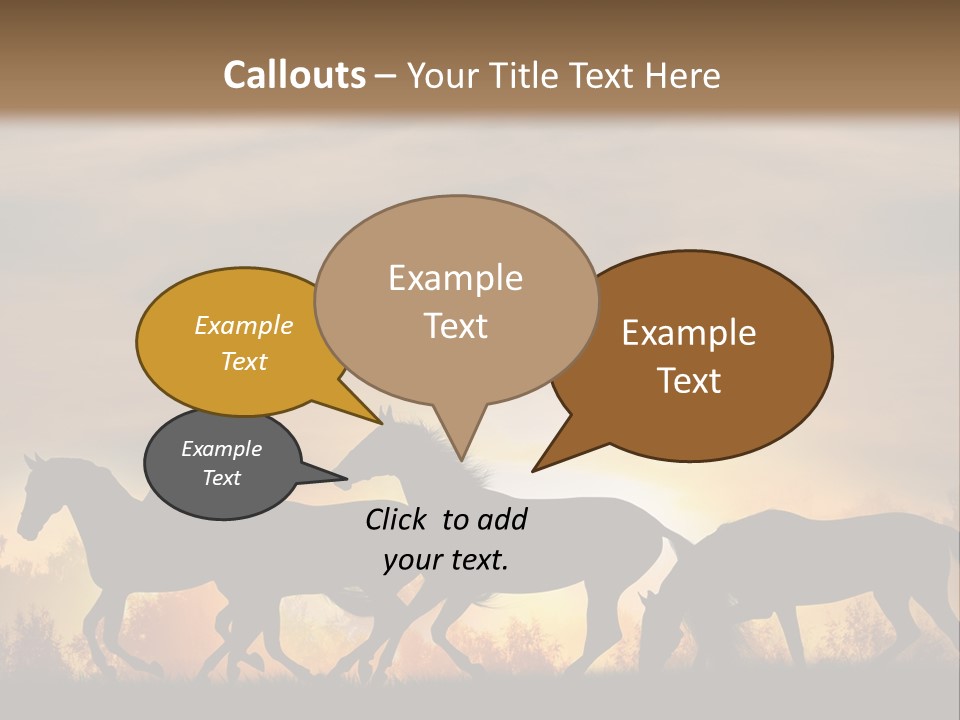 Silver Sand Mane PowerPoint Template