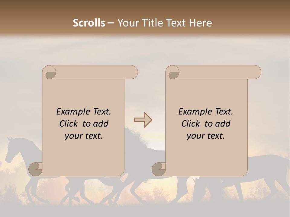Silver Sand Mane PowerPoint Template