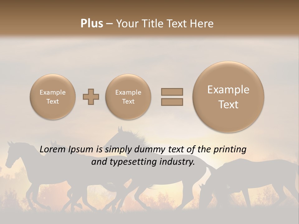 Silver Sand Mane PowerPoint Template