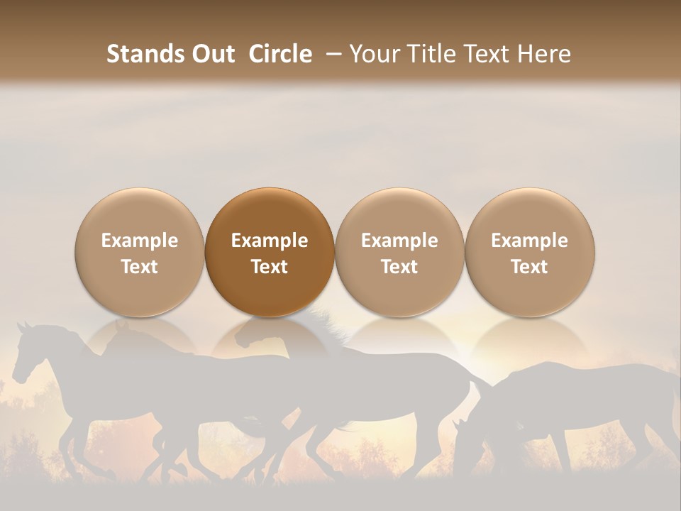 Silver Sand Mane PowerPoint Template