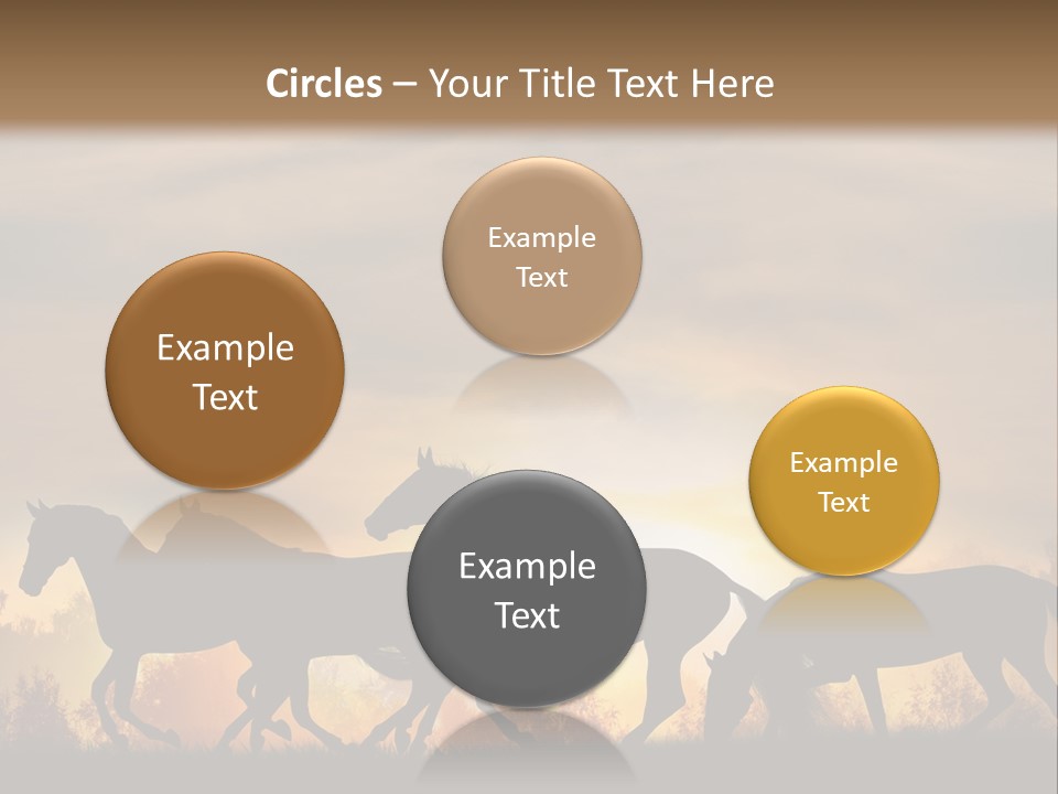 Silver Sand Mane PowerPoint Template