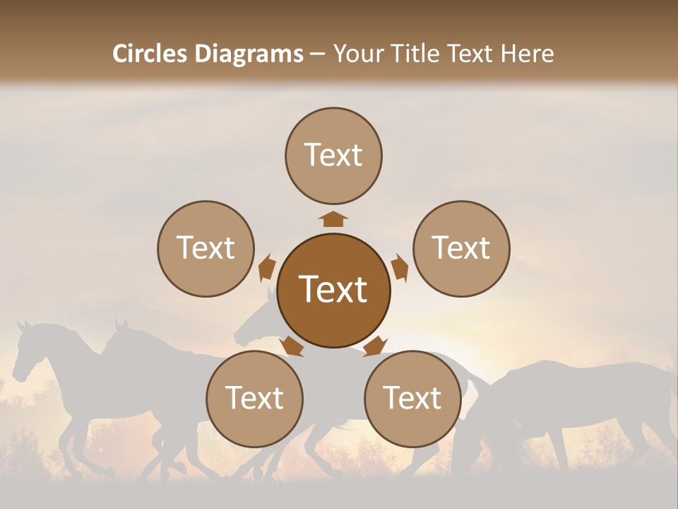 Silver Sand Mane PowerPoint Template