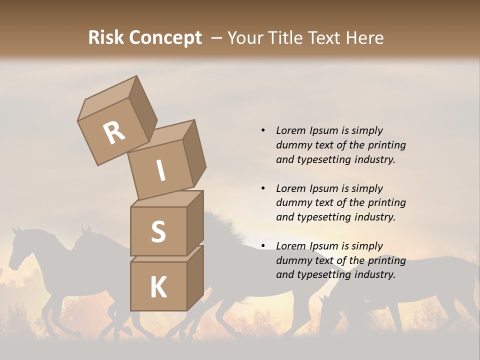 Silver Sand Mane PowerPoint Template