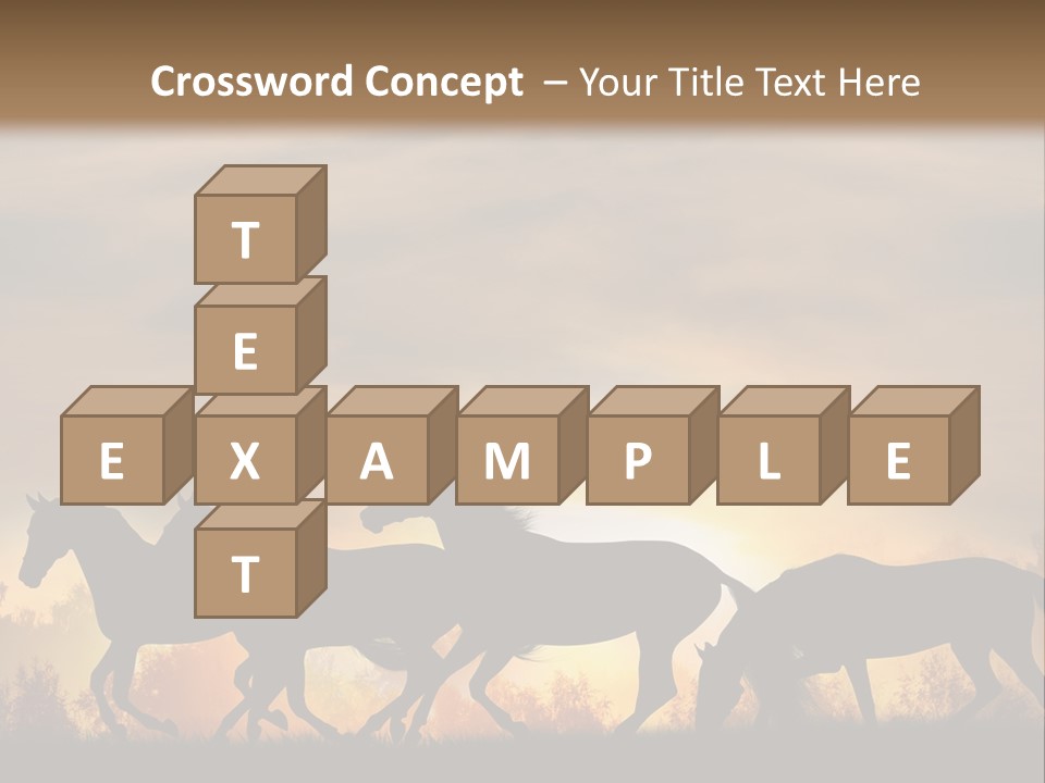 Silver Sand Mane PowerPoint Template