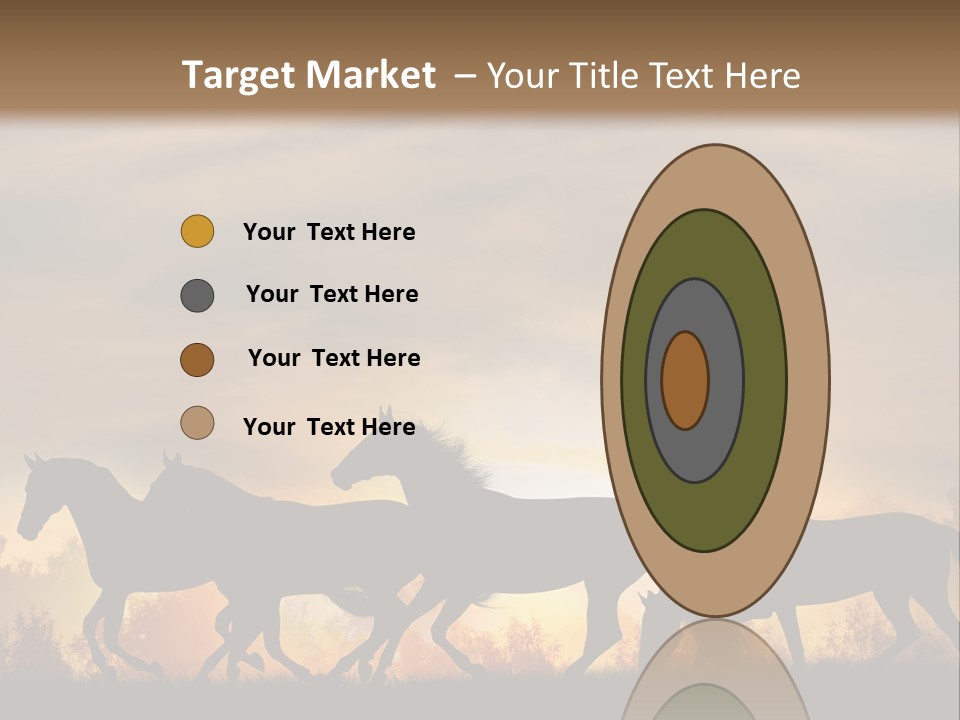 Silver Sand Mane PowerPoint Template