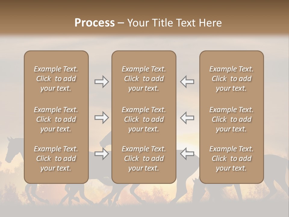 Silver Sand Mane PowerPoint Template