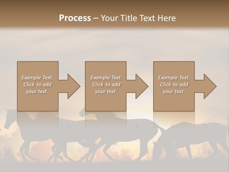 Silver Sand Mane PowerPoint Template