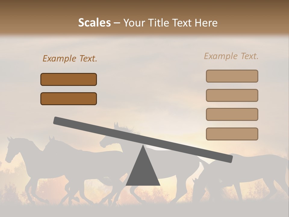 Silver Sand Mane PowerPoint Template