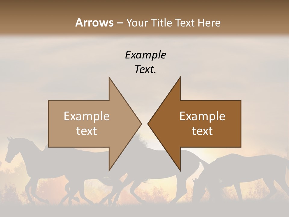 Silver Sand Mane PowerPoint Template