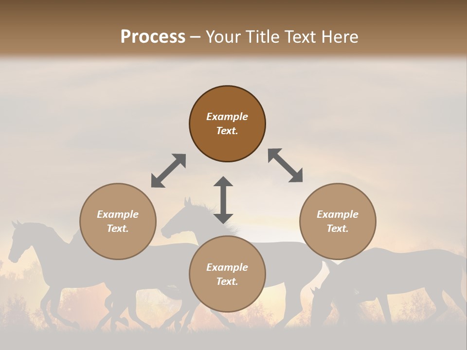 Silver Sand Mane PowerPoint Template