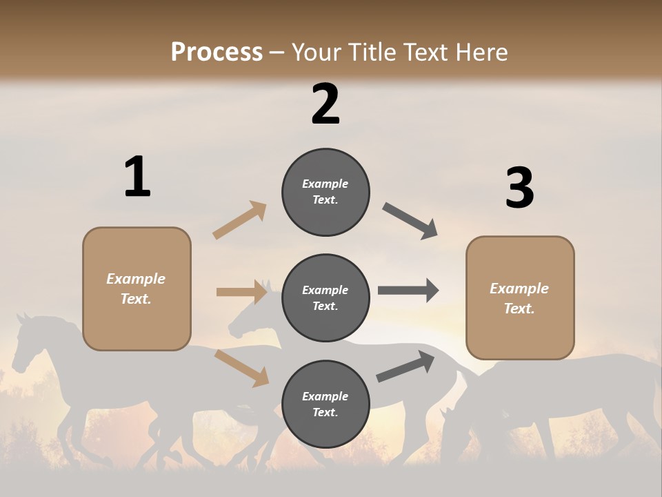 Silver Sand Mane PowerPoint Template