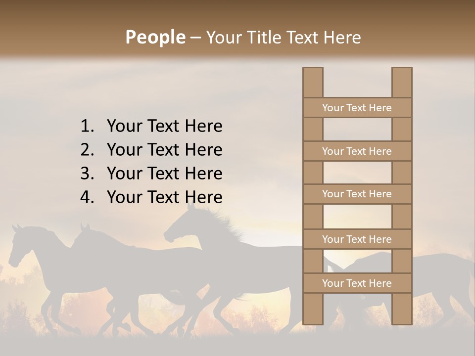 Silver Sand Mane PowerPoint Template