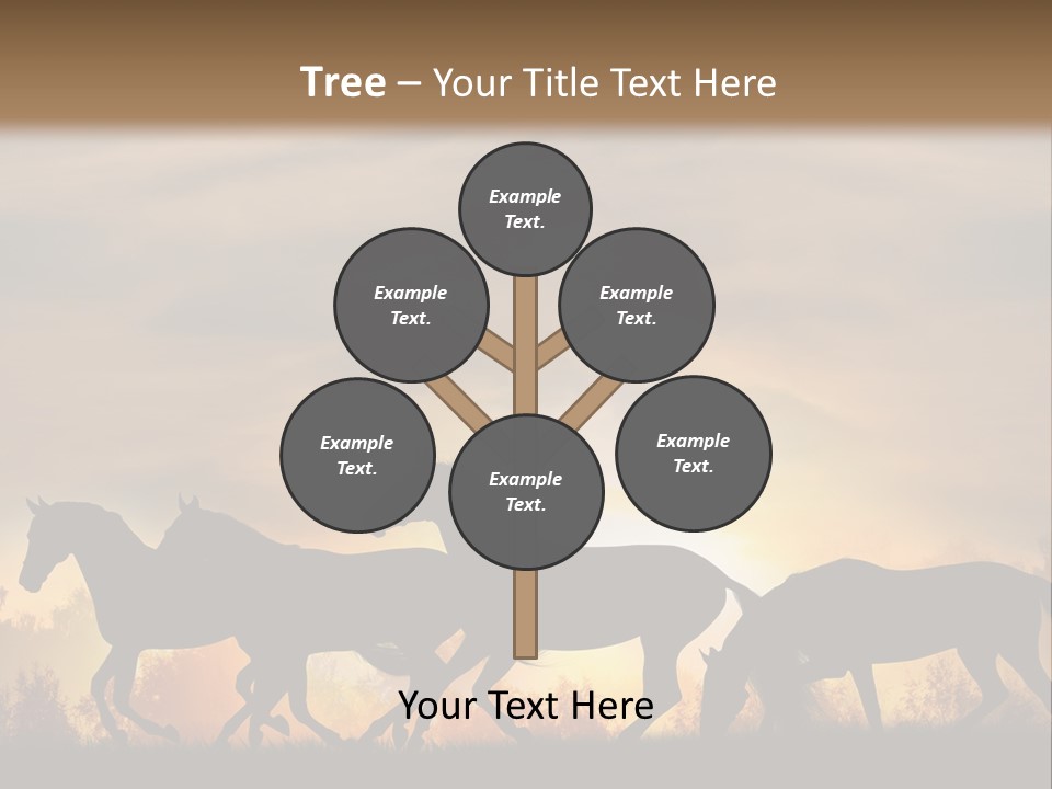 Silver Sand Mane PowerPoint Template