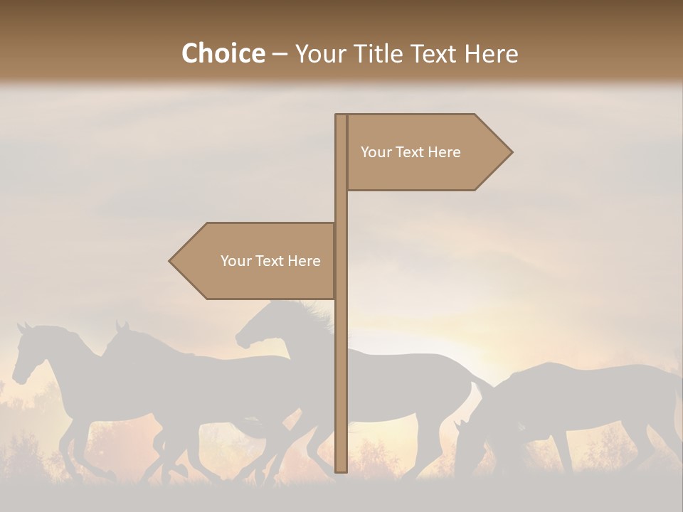 Silver Sand Mane PowerPoint Template