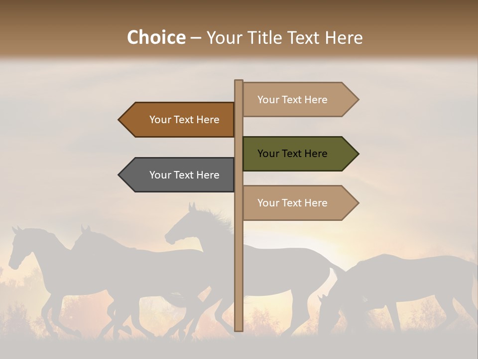 Silver Sand Mane PowerPoint Template