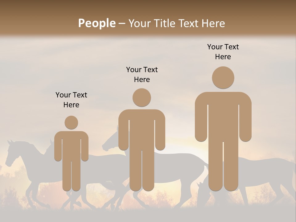 Silver Sand Mane PowerPoint Template