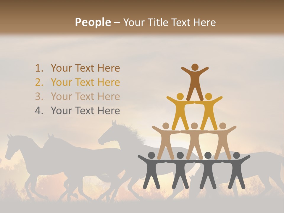 Silver Sand Mane PowerPoint Template