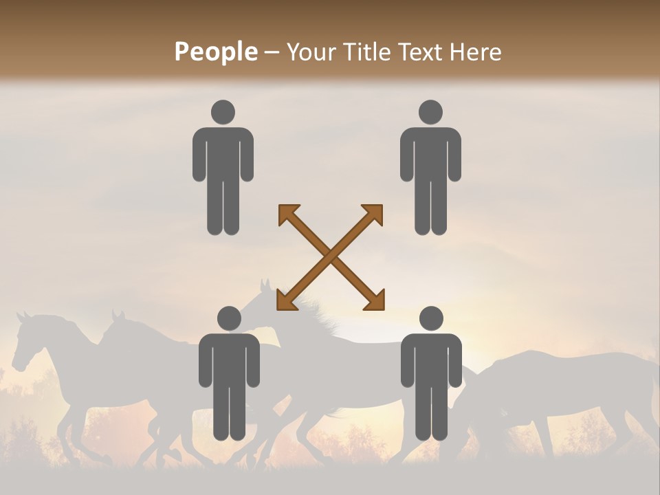 Silver Sand Mane PowerPoint Template