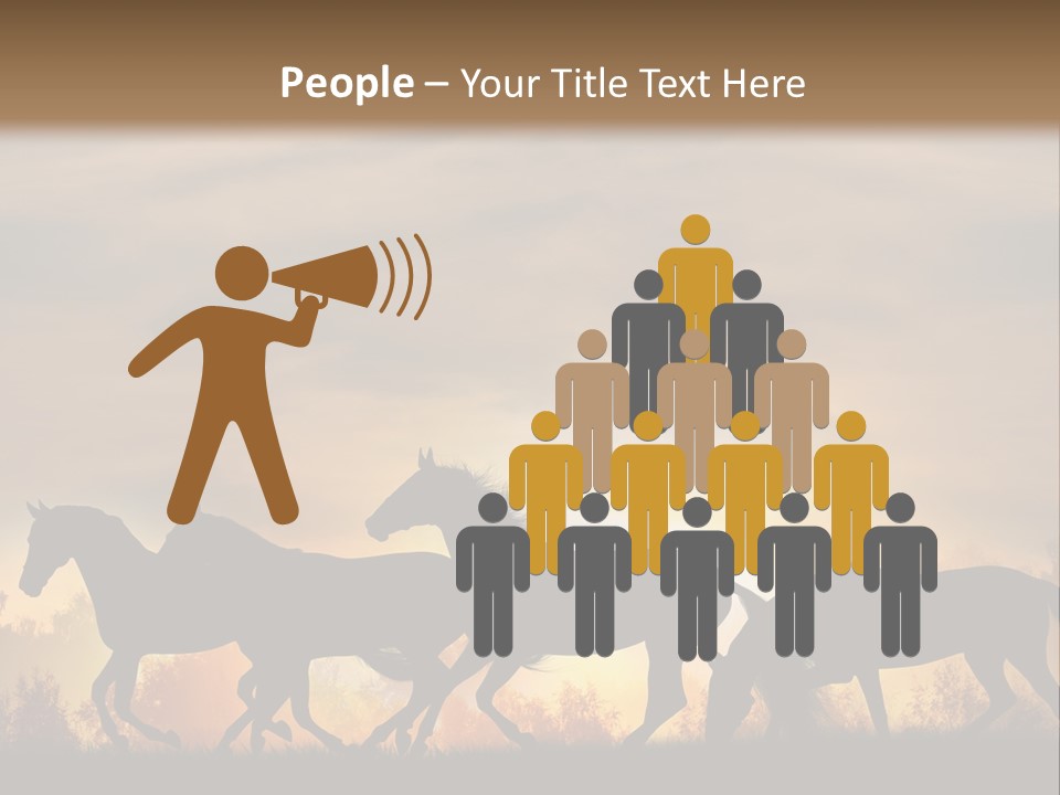 Silver Sand Mane PowerPoint Template