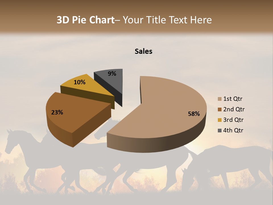 Silver Sand Mane PowerPoint Template