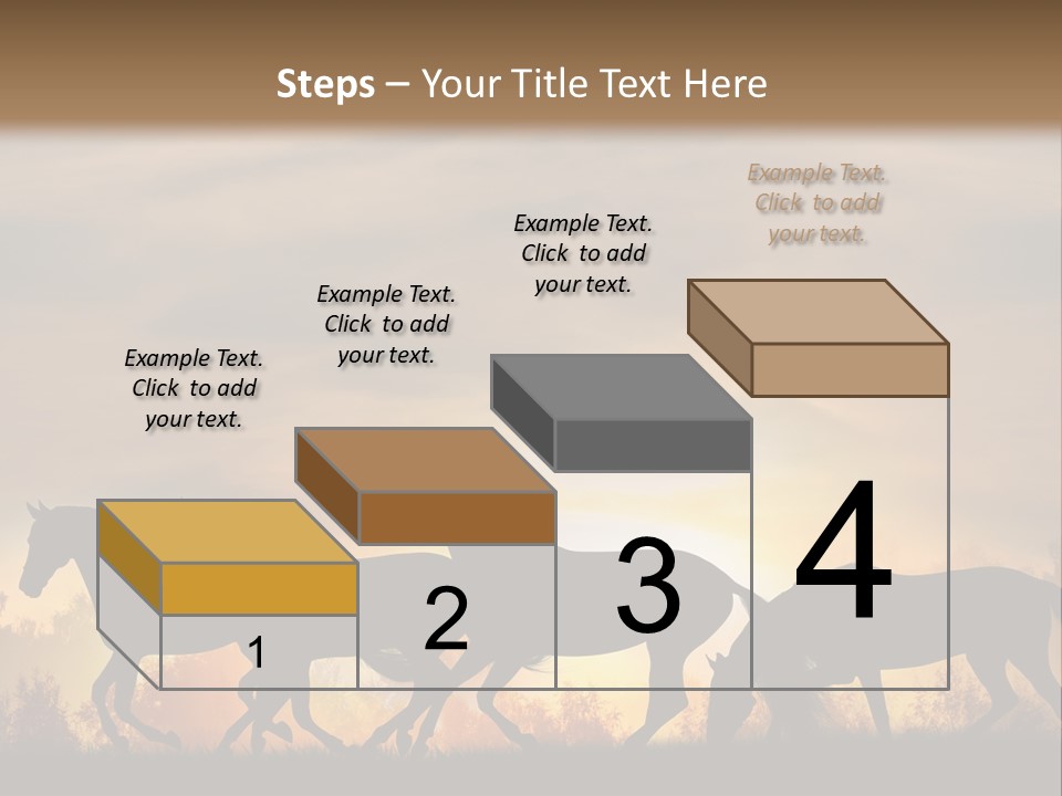 Silver Sand Mane PowerPoint Template