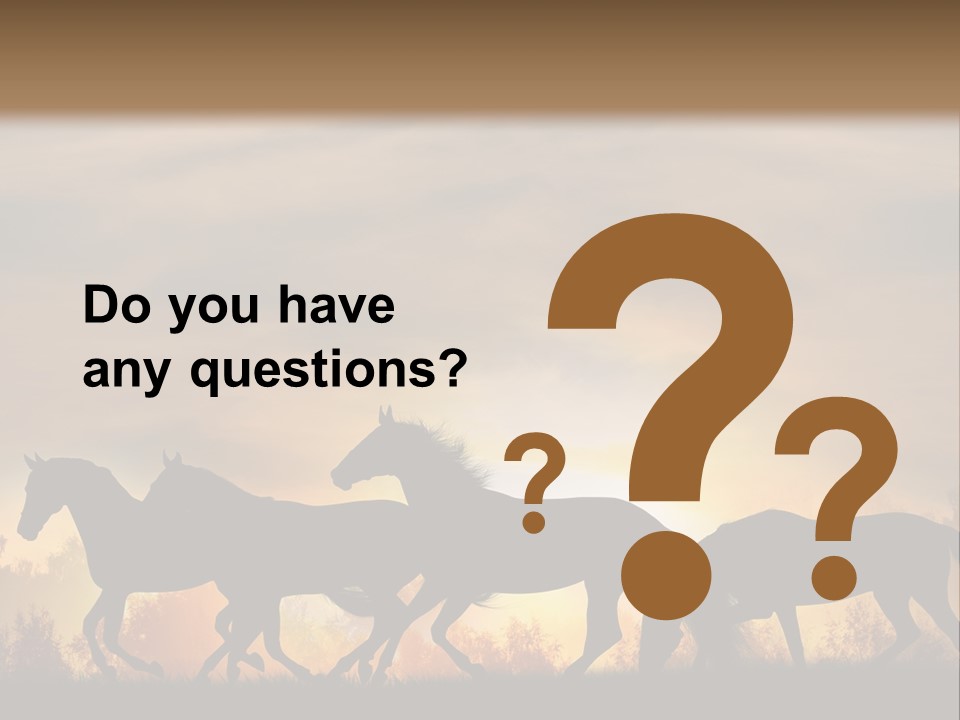 Silver Sand Mane PowerPoint Template