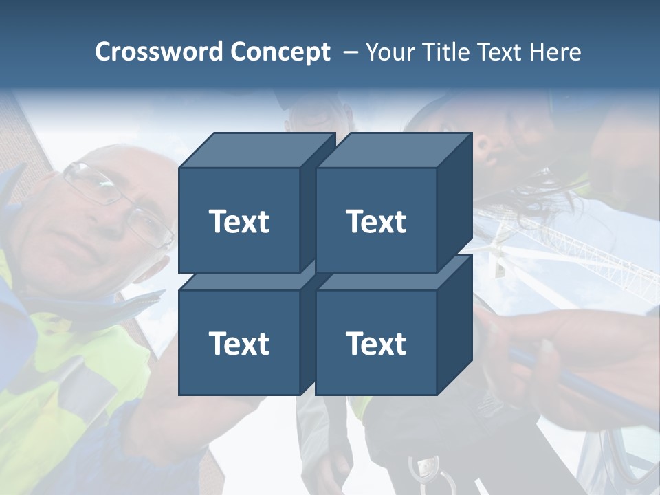 A Group Of People Standing In A Circle Holding Something PowerPoint Template