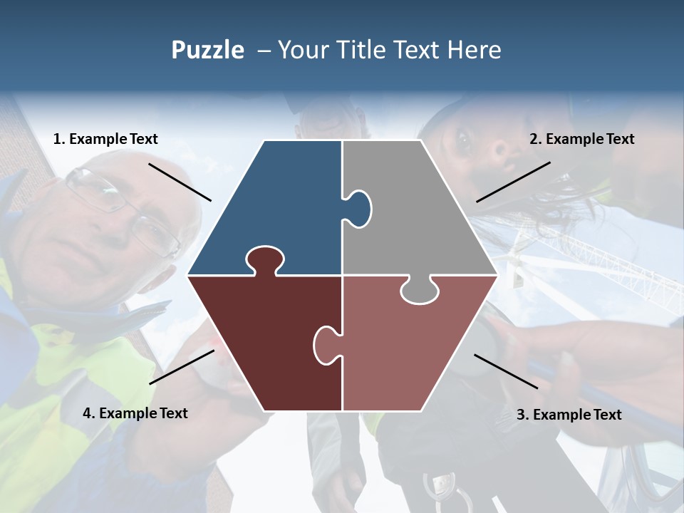 A Group Of People Standing In A Circle Holding Something PowerPoint Template