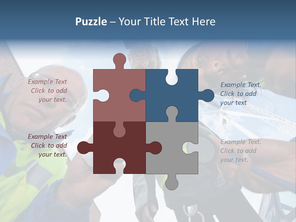 A Group Of People Standing In A Circle Holding Something PowerPoint Template