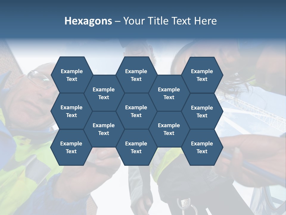 A Group Of People Standing In A Circle Holding Something PowerPoint Template