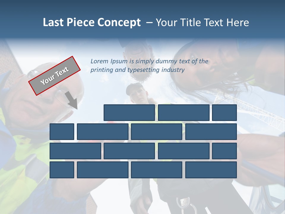 A Group Of People Standing In A Circle Holding Something PowerPoint Template