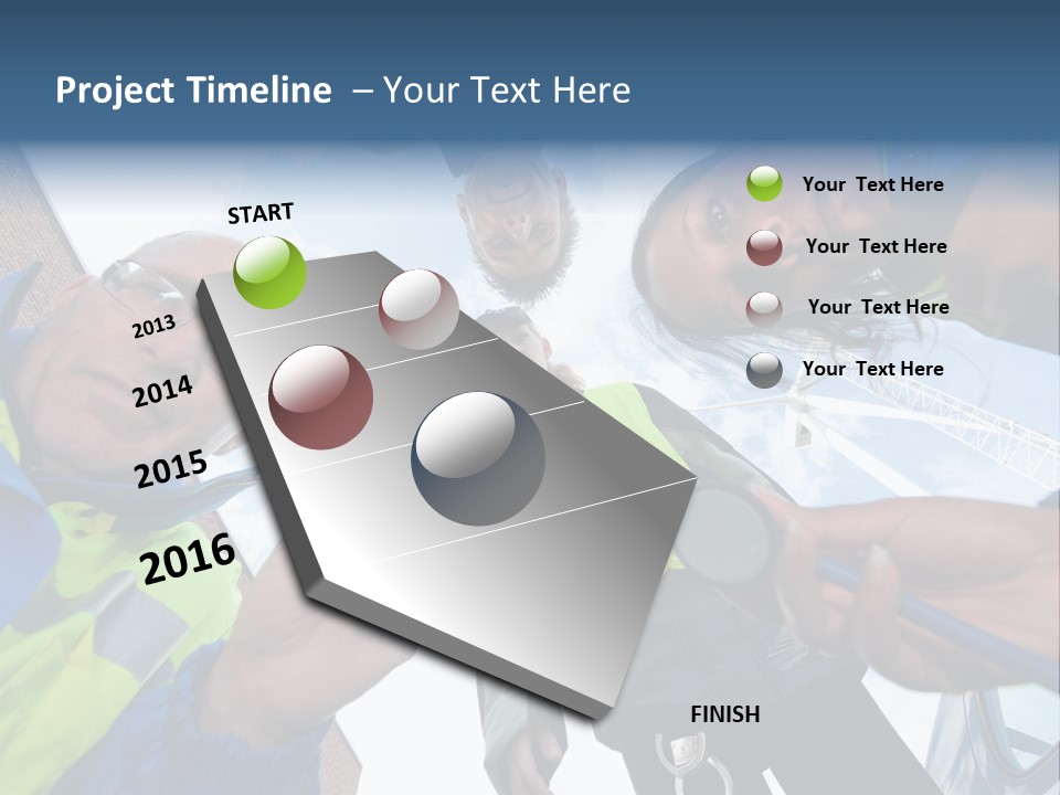 A Group Of People Standing In A Circle Holding Something PowerPoint Template