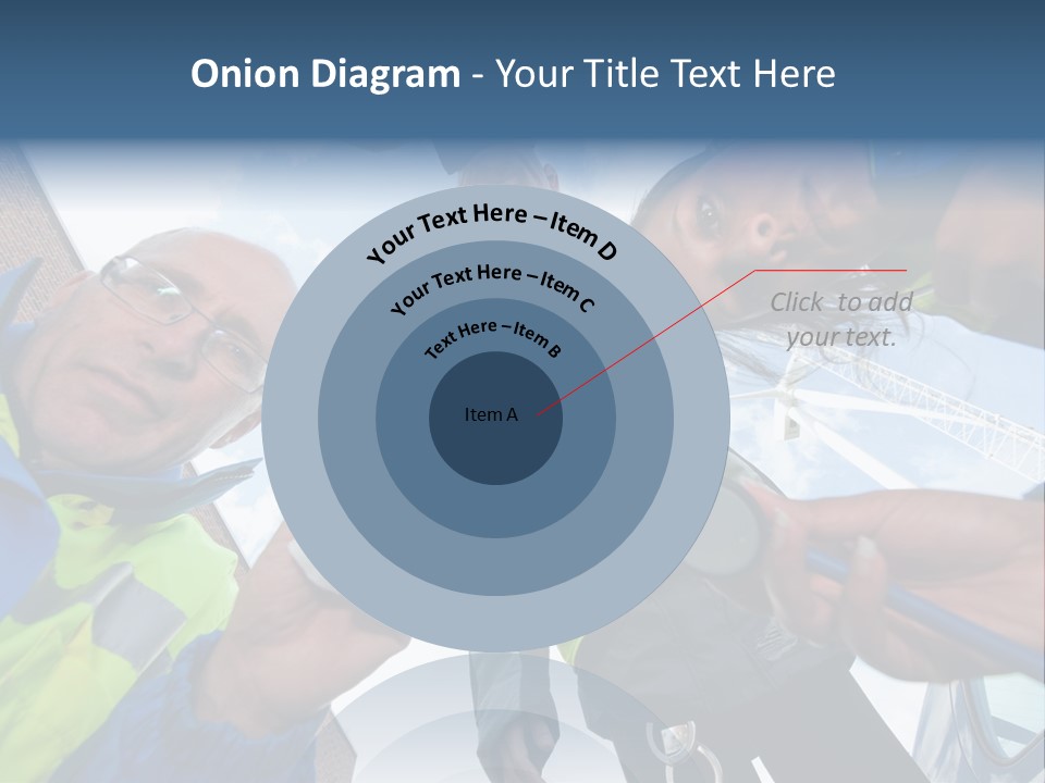 A Group Of People Standing In A Circle Holding Something PowerPoint Template