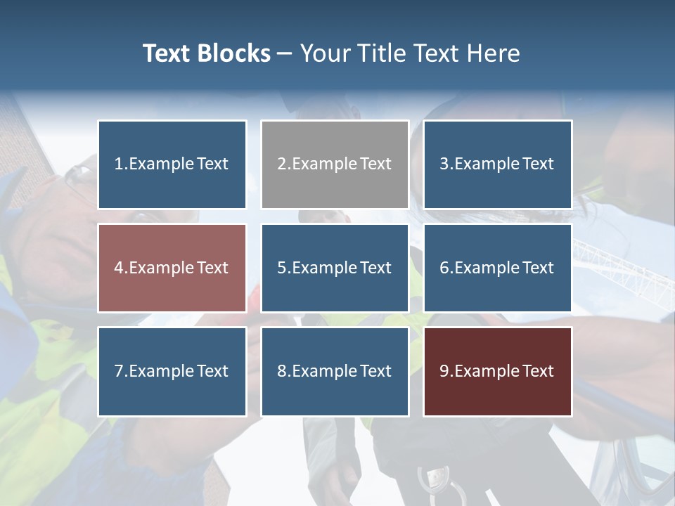 A Group Of People Standing In A Circle Holding Something PowerPoint Template