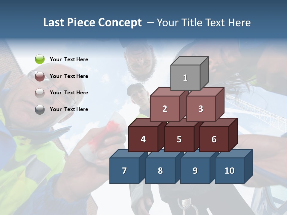 A Group Of People Standing In A Circle Holding Something PowerPoint Template