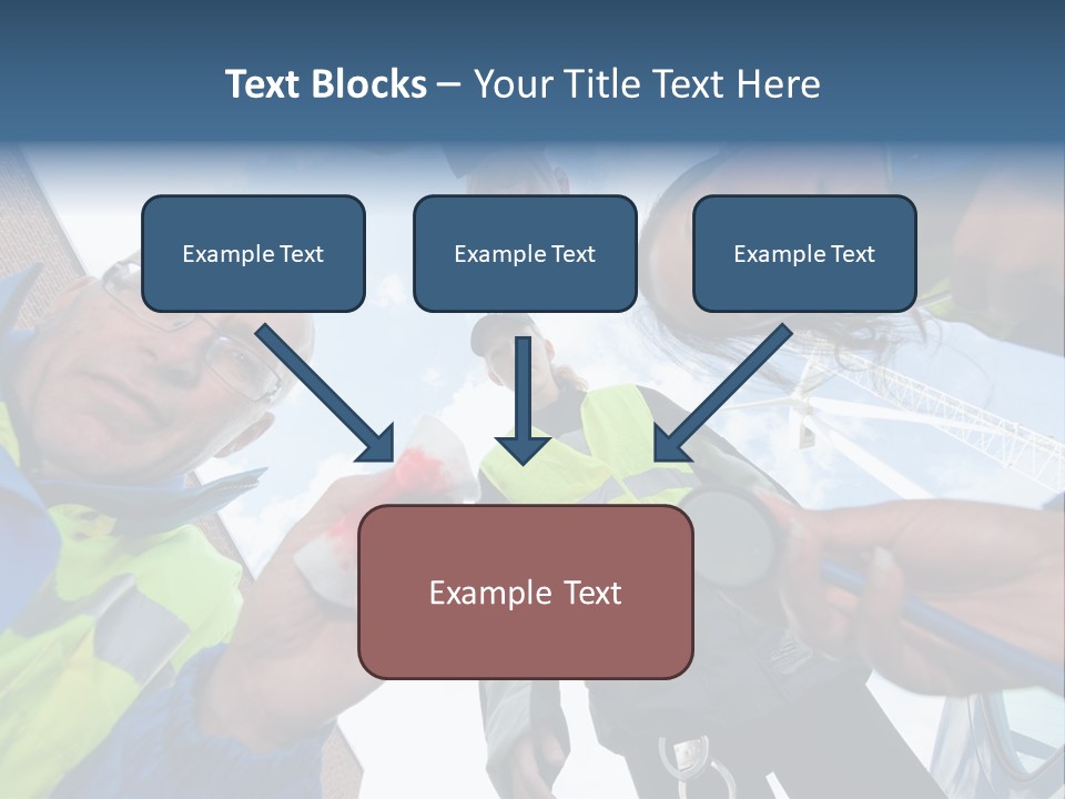 A Group Of People Standing In A Circle Holding Something PowerPoint Template
